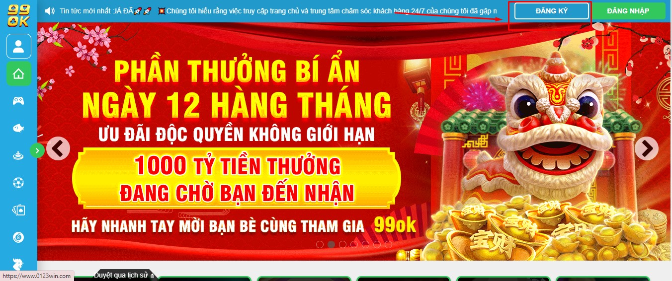 Đăng ký 123win nhanh chóng, dễ dàng để tham gia tất cả game 